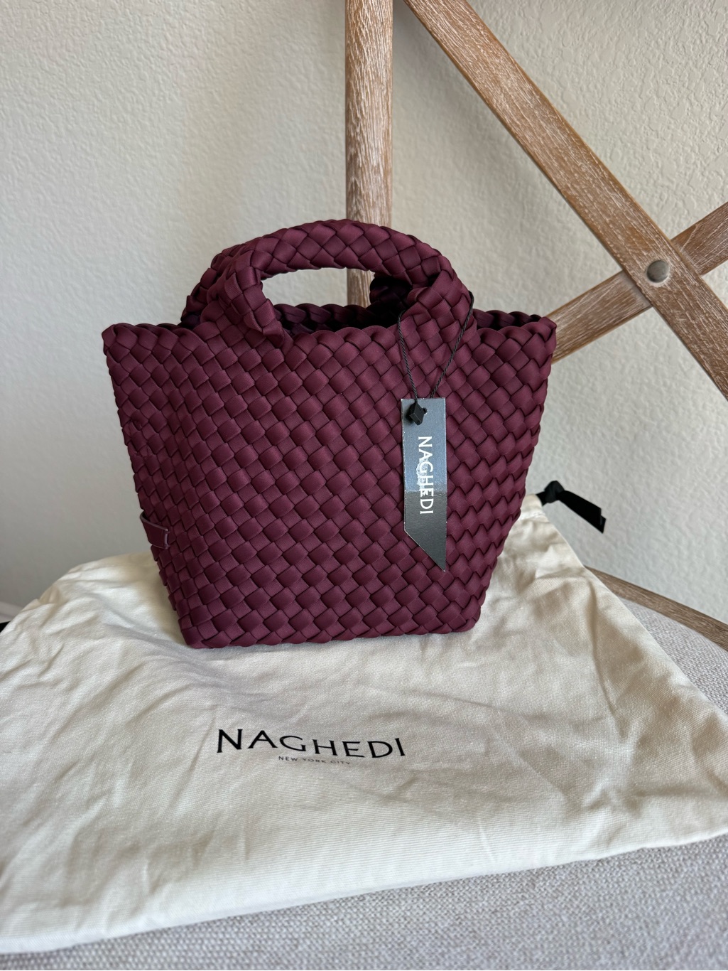 Naghedi St. Barths Petit Tote Bordeaux